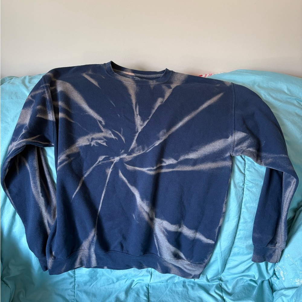 Men's Navy Tie-Dye Sweater